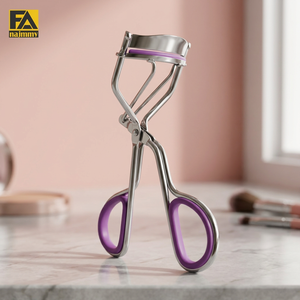Pince à épiler incurvée pour sourcils en acier inoxydable, poignée confortable, style moderne, possibilité de créer vos propres logos personnalisés - Product Image 3