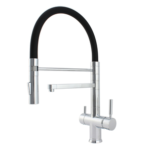 <strong>DOGO</strong> New 4 Way Stainless Steel RO Kitchen Faucet Drinking Water Dispenser Chilled Water 4 in 1 Pull Out Faucets - Product Image 5