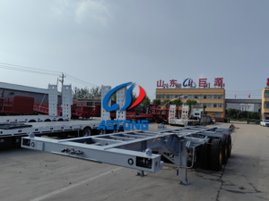 2 trục 3 trục 20ft 40ft xương xe tải Trailer Bộ Xương Trailer bán 45ft container Chassis cho Đông Nam Á thị trường - Product Image 3