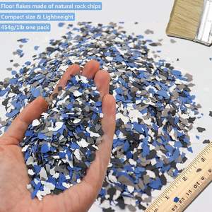 LSY Noir, blanc, bleu, gris Flocons de <span class=keywords><strong>peinture</strong></span> pour <span class=keywords><strong>sol</strong></span> de garage Revêtements de <span class=keywords><strong>sol</strong></span> en béton pour mur de garage Intérieur Extérieur <span class=keywords><strong>Peinture</strong></span> de maison - Product Image 3