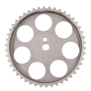 Precisione in alluminio lavorato a CNC 49 denti sperone pompa olio carrucola componente in metallo anodizzato grigio personalizzato - Product Image 4