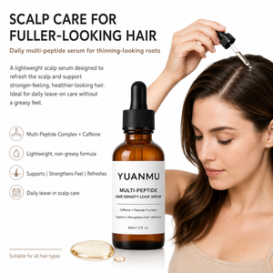 Sérum Multi-Peptides Bio Anti-Frisottis Sans Rinçage Anti-Chute de Cheveux pour une Densité Capillaire Accrue et des Cheveux Plus Épais (Marque Blanche) - Product Image 2