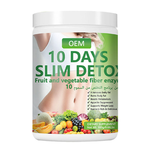 Polvere di Enzimi di Frutta e Verdura Detox Dimagrante Personalizzabile OEM/ODM 300g - Supporto per Detox e Gestione del Peso <span class=keywords><strong>in</strong></span> 10 Giorni - Product Image 1
