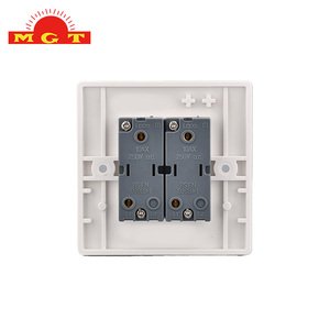 <span class=keywords><strong>Interruptor</strong></span> de Pared LED de 2 Botones y 1 Vía, 10A 250V, con Certificación CE y GCC, Moderno, de 2 Secciones, para Uso Residencial y Comercial - Product Image 3