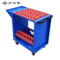 Chariot mobile personnalisé pour porte-outils CNC Armoires de stockage Arbor Chariot à outils CNC