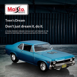 Modellino Auto in Scala 1:24 <span class=keywords><strong>Maisto</strong></span>, Chevrolet Nova SS 1970, Giocattolo in Lega, Simulazione Auto in Metallo, Collezione Die-cast, Regalo - Product Image 3