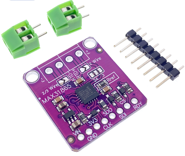 MAX31865 Module PT100 to 1000 RTD-to-Digital Converter Temperature Thermocouple Sensor Amplifier Board 3.3V/5V