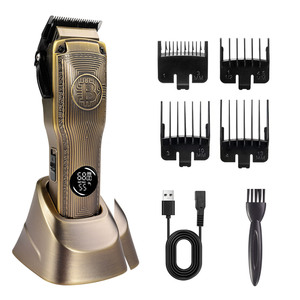 Tondeuse à <span class=keywords><strong>cheveux</strong></span> électrique sans fil professionnelle, haute puissance, faible bruit, kit de tondeuse rechargeable <span class=keywords><strong>pour</strong></span> chien et chat - Product Image 2