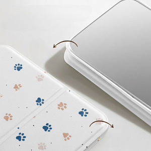 New square <strong>Mirror</strong> Cute <strong>Dog</strong> Paw Design Small Handheld <strong>Mirror</strong> for Girls Dormitory Office Foldable Desktop Makeup <strong>Mirror</strong> - Product Image 5