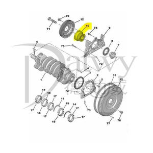 OE 9674617680 0513C0 0513.<span class=keywords><strong>C0</strong></span> 0513 <span class=keywords><strong>C0</strong></span>  96 746 176 80 Peugeot 208 308 408 Citroën 16V Engrenage de distribution du moteur (marque Datwy) - Product Image 6