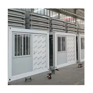 Easy Assembled 20ft Office Prefabricated Folding Container Shelter House Folding House Home With Toilet For Office In India