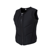 Gilet de sauvetage OEM en mousse PVC et néoprène gilets de sauvetage gilet flottant léger pour cerf-volant gilet d'aide à la flottabilité gilet de sauvetage noir