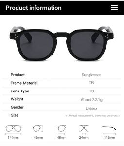 Nouvelles <span class=keywords><strong>lunettes</strong></span> à ongles de riz à cadre rond, <span class=keywords><strong>lunettes</strong></span> de soleil de mode haut de gamme 2024 <span class=keywords><strong>lunettes</strong></span> de soleil à lentilles de couleur différente mode - Product Image 5