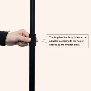 Lámpara LED UV Pinky Leem con Altura Ajustable y Manguera Flexible para Curado Rápido de Pegamento de Pestañas, Sistema de Lámpara LED para Pestañas - Product Image 5