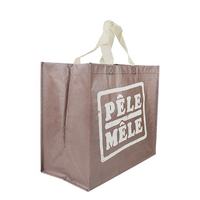 Sac fourre-tout en PP tissé réutilisable, écologique, pour usage quotidien, OEM/ODM, avec logo personnalisé