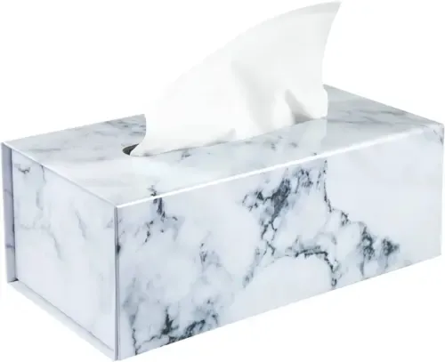 Custom Size Rock Patroon Tissue Box Goudfolie Gestempeld Reliëf Met Verdwijnende Functie Recyclebaar Geschenk En Ambachtelijk Karton