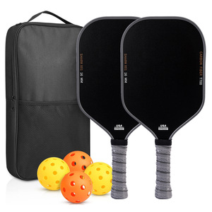 <span class=keywords><strong>Ensemble</strong></span> de raquettes de pickleball T700 en fibre de carbone, approuvé par l'USAPA, légères, durables, 16 mm, avec balles <span class=keywords><strong>et</strong></span> sacs pour le divertissement - Product Image 4