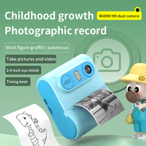 2025 appareil photo à impression instantanée pour enfants 3.5 pouces enfant appareil photo numérique avec papier d'impression jouets pour enfants 3 à 6 cadeau pour garçons filles - Product Image 2