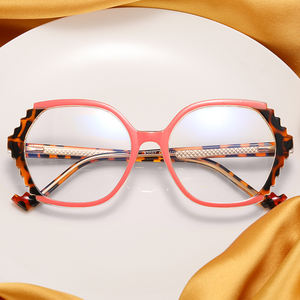 MS 82097 2023 новинка, Женская квадратная оправа, дизайн передач TR90 + CP, оптическая оправа для очков с защитой от синего света, Модный Красочный логотип на заказ - Product Image 1