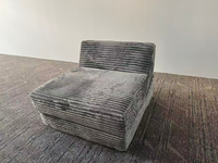 Canapé modulaire moderne en velours côtelé vertical, compressé et scellé sous vide, inclinable et segmenté, pour salon ou espace de détente au sol