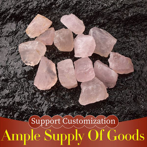 حجر الحب الشفاف المصقول من الكوارتز الوردي الشفاف للشفاء والديكور - Product Image 3