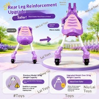 Nouvelle trottinette Mantis pour enfants et draisienne pour bébés de 1 à 3 ans, trotteur à quatre roues anti-retournement en plastique avec lumières et musique