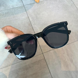 Lunettes de soleil rétro Qianai pour hommes, monture champagne, verres gris PC, protection UV 100%, type 3, pare-soleil - Product Image 4