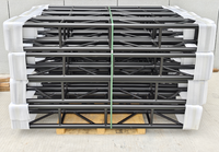 Structure modulaire carrée pliable en alliage d'aluminium 29 x 29 cm avec connexion par goupilles pour événements et concerts