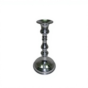 Aluminium Table Ware <b>Candle</b> <b>Holder</b> With <b>Mirror</b> Polish - Product Image 1