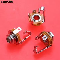 Connecteur de prise d'alimentation femelle 6,35 mm mono/stéréo à 4/6 pôles pour montage sur panneau, adaptateur de câble audio 6,5 mm à souder