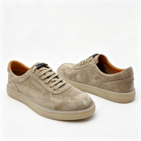 Scarpe da passeggio casual slip-on da uomo per skateboard, fatte a mano, con tomaia in vera pelle, leggere, comode, morbide, per tutte le stagioni, con rialzo.