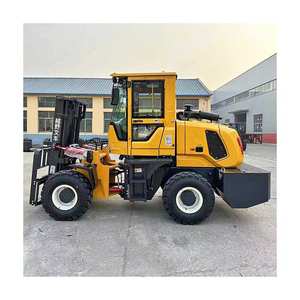 Venta caliente Todo Terreno Multifuncional Tracción en las cuatro ruedas Carretilla elevadora <span class=keywords><strong>todoterreno</strong></span> Apiladores de asientos integrados Manejo de carga y descarga - Product Image 5