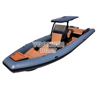 Bateau semi-rigide (RIB) Orca de 9,6 m à coque en aluminium, haute performance, en Hypalon PVC, idéal pour la location, le tourisme, les loisirs en famille et la pêche à la dérive en haute mer - À vendre