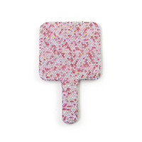 Bling Bling Diamant Miroir De Maquillage Coeur De Luxe Brillant Diamant Miroir Cosmétique Princesse Miroir De Poche