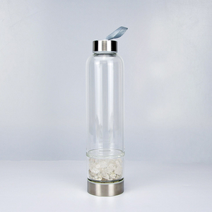 Botella <span class=keywords><strong>de</strong></span> Agua <span class=keywords><strong>de</strong></span> Cristal Natural al por Mayor, Botella <span class=keywords><strong>de</strong></span> Cristal Curativa con Virutas <span class=keywords><strong>de</strong></span> Gemas <span class=keywords><strong>de</strong></span> Cuarzo, <span class=keywords><strong>Taza</strong></span> para Beber, Artesanías para Regalos - Product Image 4