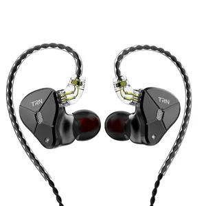 TRN BA5 5BA Driver Untis Metal In Ear Earphone IEM HIFI Monitor Running Sport Headset
