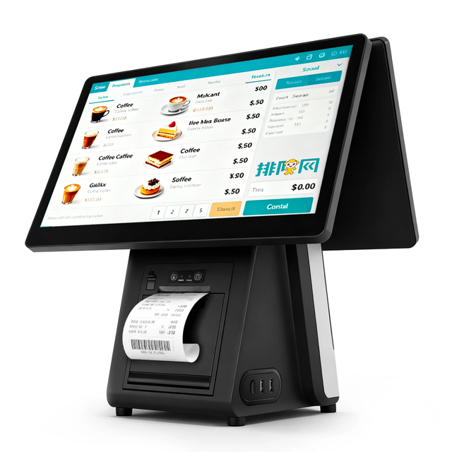 Restaurant Retail Pos Machine Touch Screen Windows With Printer All in One Pos Terminal Cash Register Point of Sale Systems