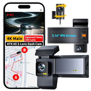 Caméra embarquée pour voiture Black Box 4K, caméra avant et arrière, WiFi, vision nocturne, enregistrement du <span class=keywords><strong>trafic</strong></span> - Product Image 2