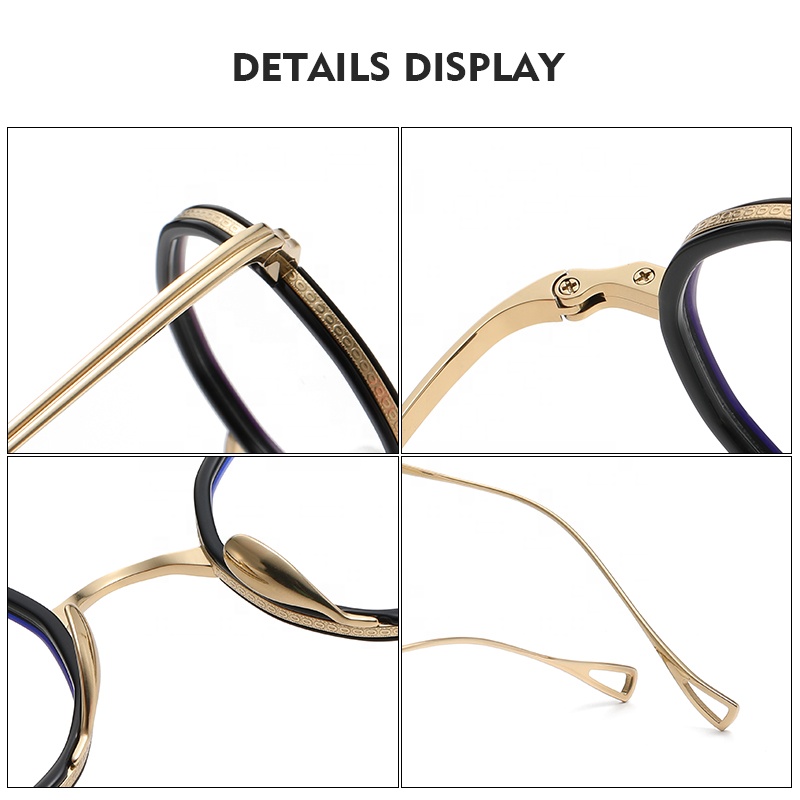 80871 Retro Glasses - Ultra Light Titanium Acetate Eyeglasses