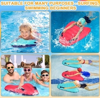 Jouets de natation légers, tapis de piscine, planche de surf gonflable en PVC, planche de surf pour enfants