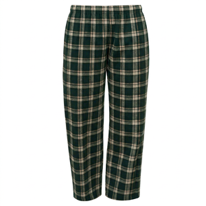 <b>Men's</b> Green Plaid Sleep Bottoms Long Pajama <b>Pants</b> Home Casual Loungewear Trousers - Product Image 1