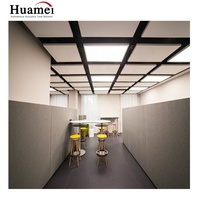 Haute acoustique décoratif restaurant carreaux de plafond en fibre de verre