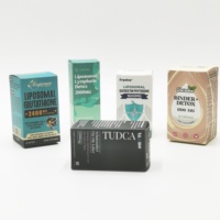 Dossiers en carton personnalisés, recyclables, avec pelliculage mat, impression CMJN, fermeture magnétique, marquage à chaud et gaufrage, pour pilules et liquides