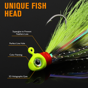 40 件/袋 金属羽毛飞蝇钓鱼钩 手工绑制毛线鱼饵 10 种颜色 适用于鳟鱼、鲈鱼和泛鱼 - 河流和湖泊钓鱼 - Product Image 3