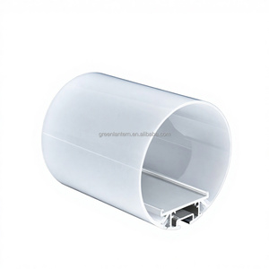 Diffuseur de lumière LED linéaire en alliage d'aluminium pour éclairage de bureau, tube de 30 mm et 60 mm, avec couvercle PC pour rail de 270 degrés - Product Image 4