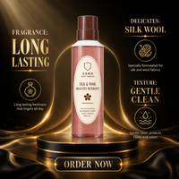 Détergent à lessive liquide en vrac personnalisé en flacon cylindrique en bois de rose, produits de lavage, parfum longue durée, fraîcheur, produits de nettoyage