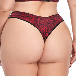 Slip Senza Cuciture Elasticizzati Stile <span class=keywords><strong>T</strong></span>-back, G-<span class=keywords><strong>string</strong></span> Traspirante per Donna, Taglie Forti, Intimo Femminile - Product Image 5
