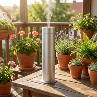 Diffuseur d'huiles essentielles sans eau à deux fluides, avec fonction de minuterie, contrôle par application, logo personnalisé pour hôtel, maison intelligente