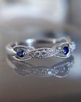 Bague classique en argent 925 avec moissanite et pavé de pierres bleues, bague de fiançailles pour femme