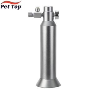 Cilindro de <span class=keywords><strong>CO2</strong></span> Descartável ZRDR 16g com Válvula de Metro Único, Mini Cilindro de Liga de Alumínio Durável 1L para Aquário/Tanque de Peixes - Product Image 1